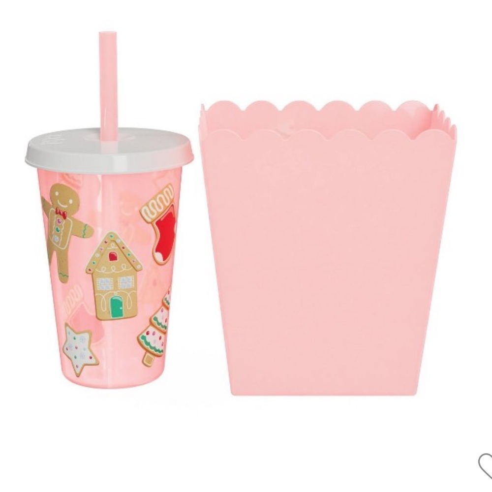 Target Bullseye Playground Pink Christmas Snack N' Sip Set- Set of 2 - Picture 9 of 10